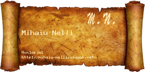 Mihaiu Nelli névjegykártya
